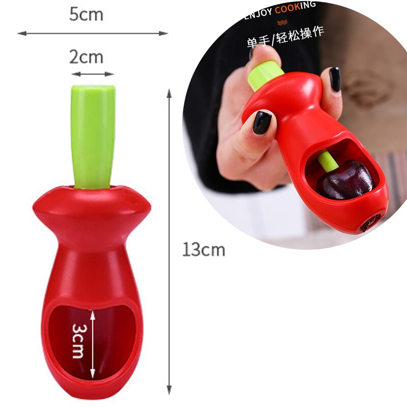 Extracteur de graines de cerise Jujube, Date rouge, Olive, Machine, Gadgets de cuisine, fournitures, outils de fruits créatifs, accessoires de cuisine: 1PC Style C