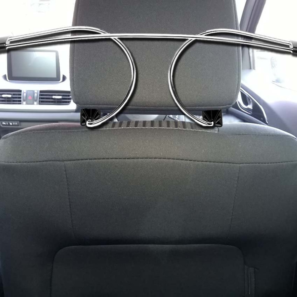 Porte-vêtements, rangement intérieur de la voiture, en métal ajustable, avec barre d'appui, pour costume, pour veste, cintre