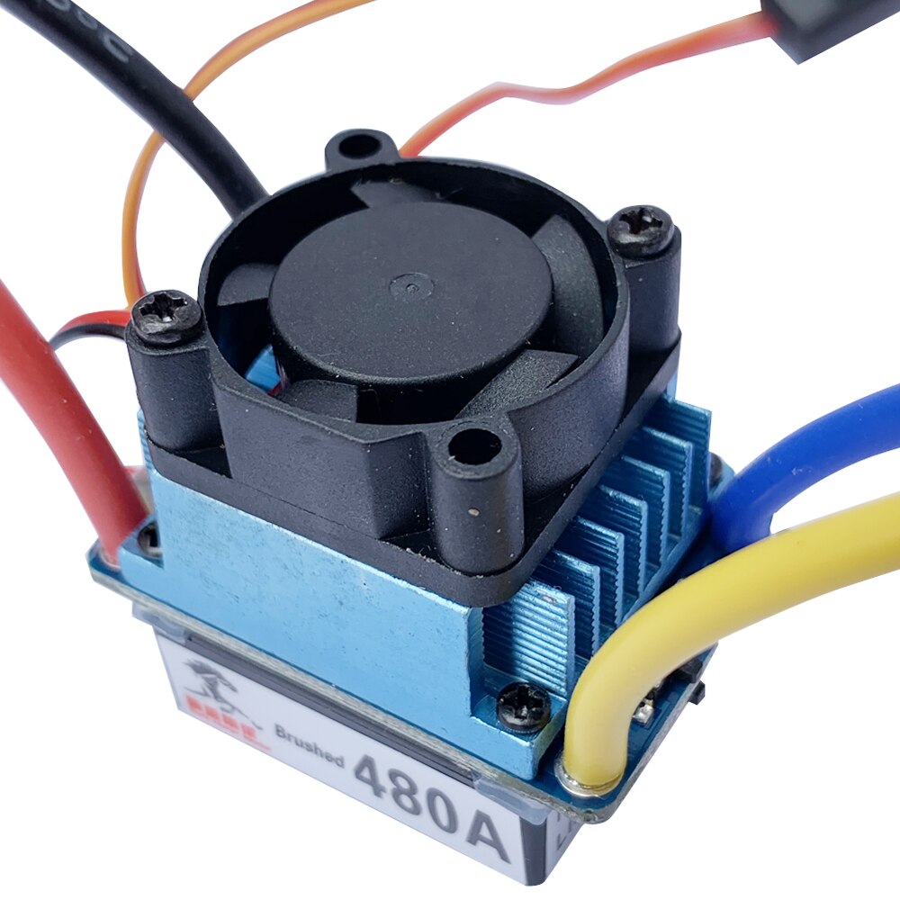 480A Esc Rc Boot Air Cooling 380/540/775 Brushed Motor Speed Controller Dual Mode Regulator Band Rem Voor 1:10 auto Aas Boot