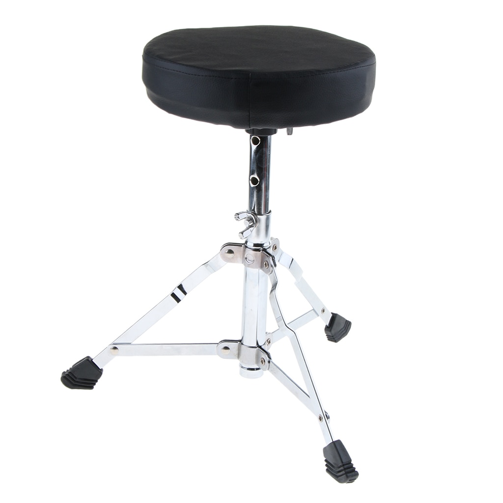 Taburete acolchado de Metal ajustable, silla con pie para tocar guitarra, Piano, tambor