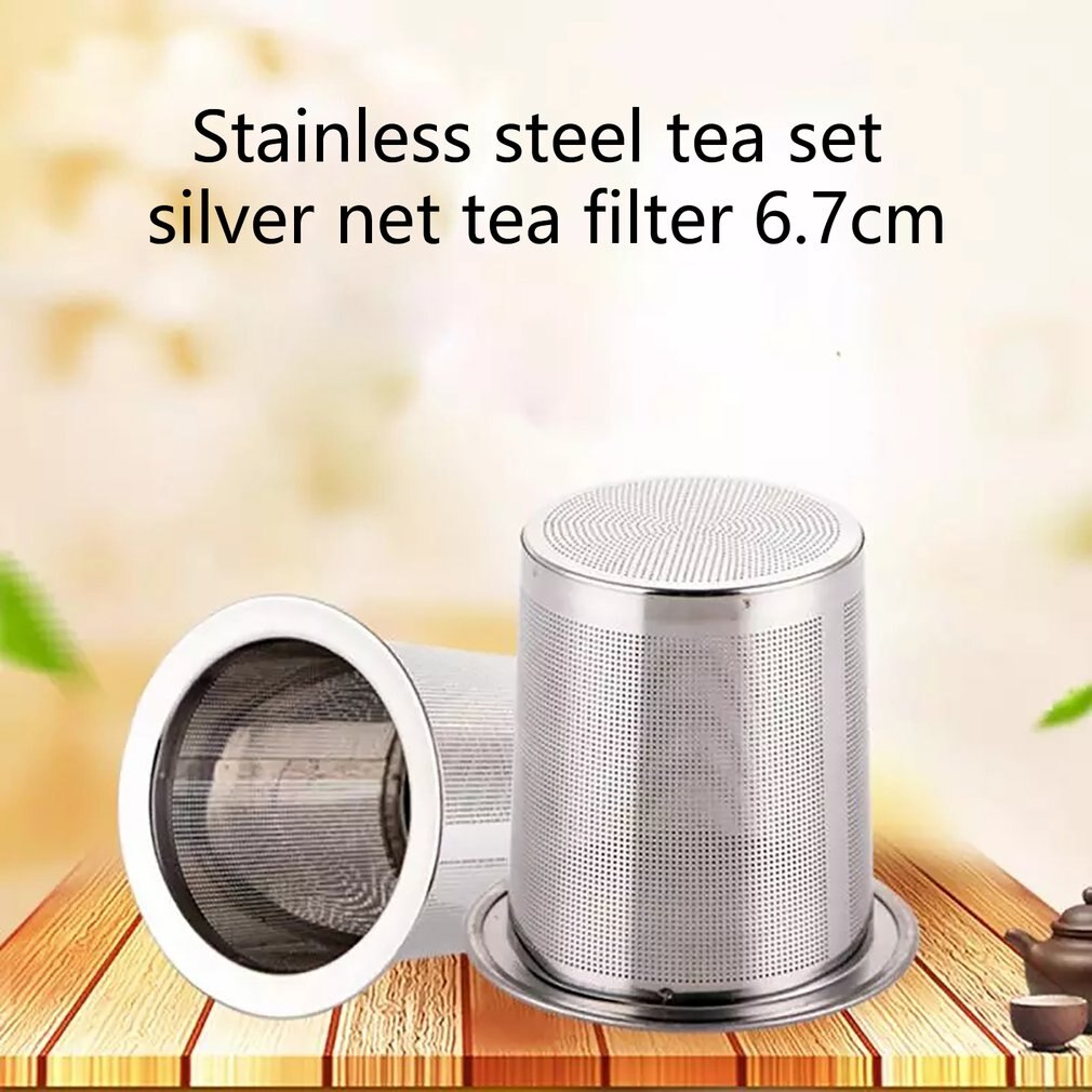 Stainless Steel Tea Infuser Silver Mesh Kitchen Accessories Safe Density Reusable Tea Strainer Herb Tea Tools Accessories #137