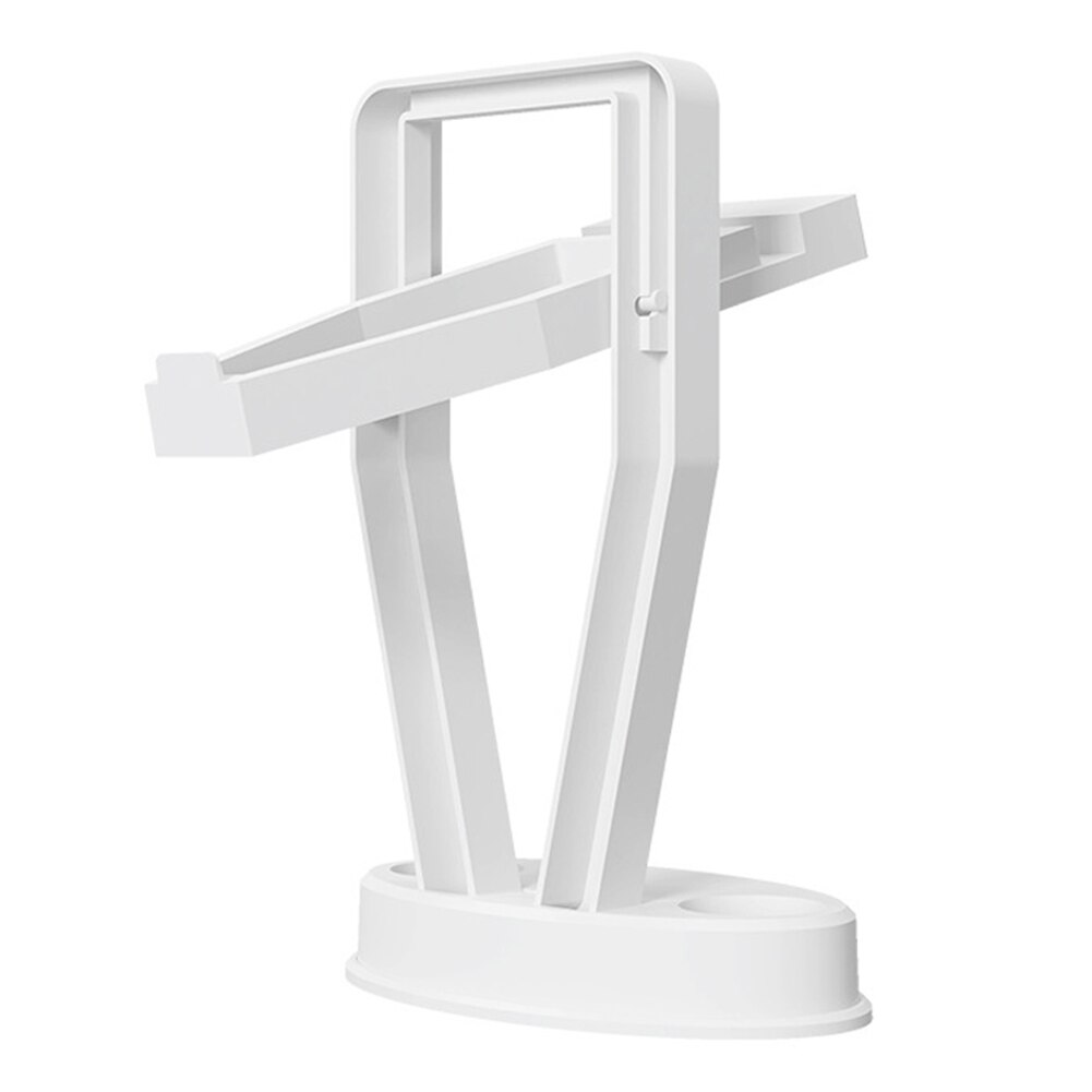 Vr-brillen-station mit led-anzeigeständer für oculus quest 2 headset, controller und helm – aufbewahrungsstation und zubehör: Weiß
