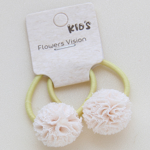2 Stks/partij Bal Student Kleur Kralen Haar Touw Meisjes Haar Accessoires Paardenstaart Elastische Haar Band Haar Band: 12 beige