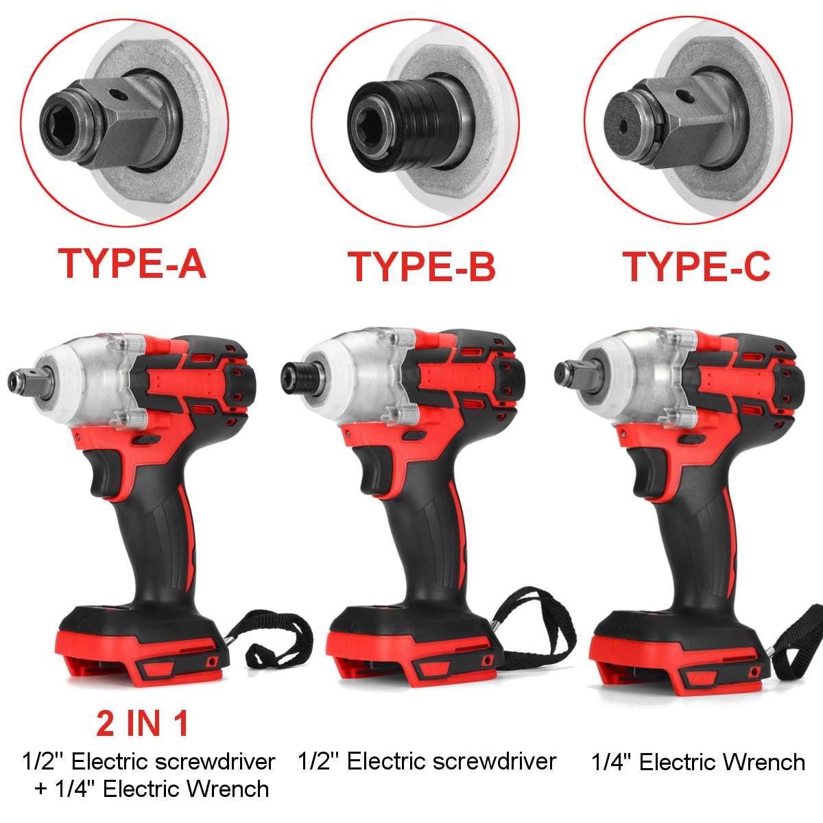 18V 880N.m Electric Wrench Speed Cordless Impact Wrench Power Tool Screwdriver Rechargable Drill Driver LED For Makita Battery