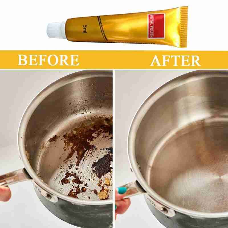 Metal Polishing Cream Steel Cleaning Paste Metal Polish Cream Rust Remover Polishing Wax Mirror Metal Polishing Cream