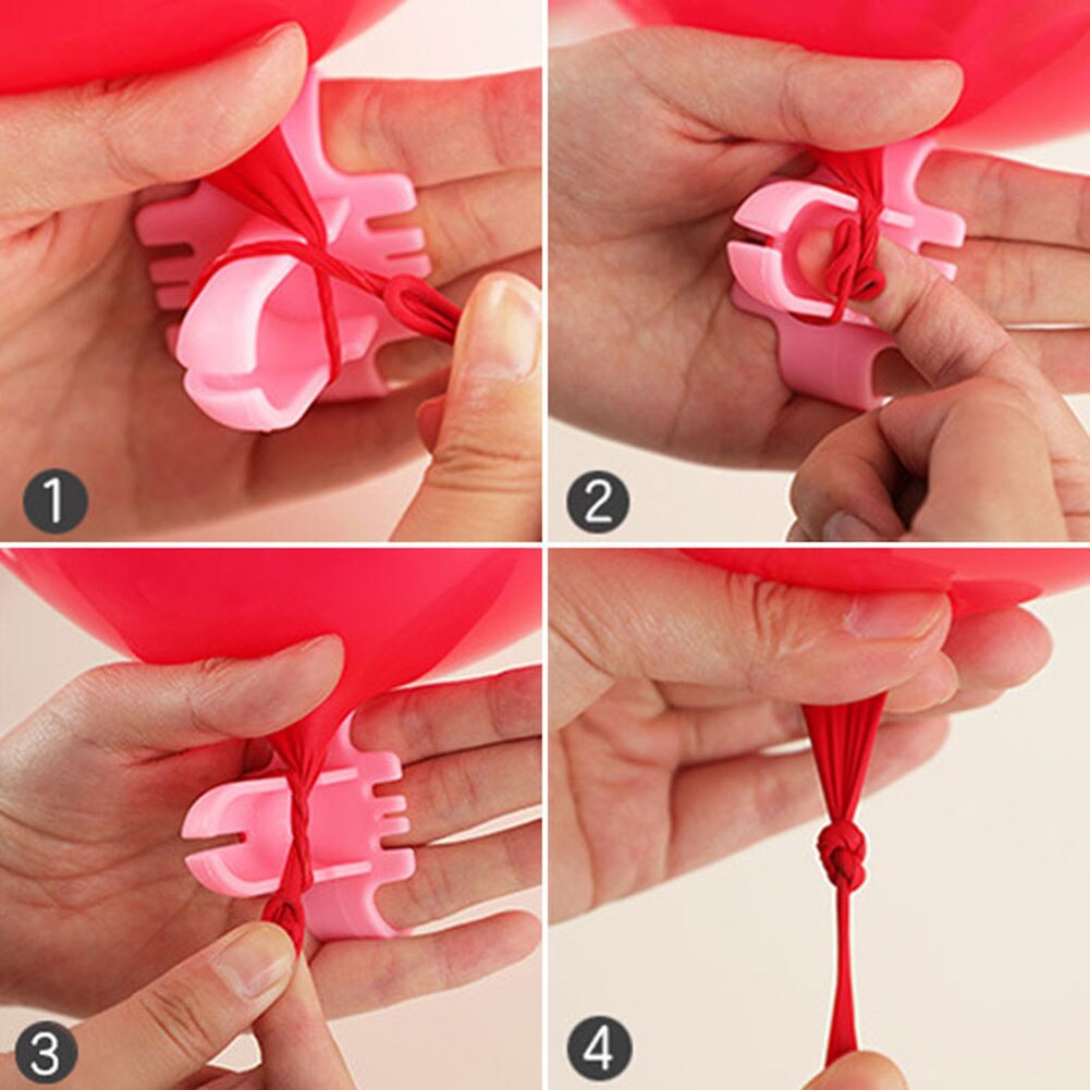 Balloon Knotter Plastic Ballnoon Knot Tying Tool For Latex Balloons Party Wedding Supply