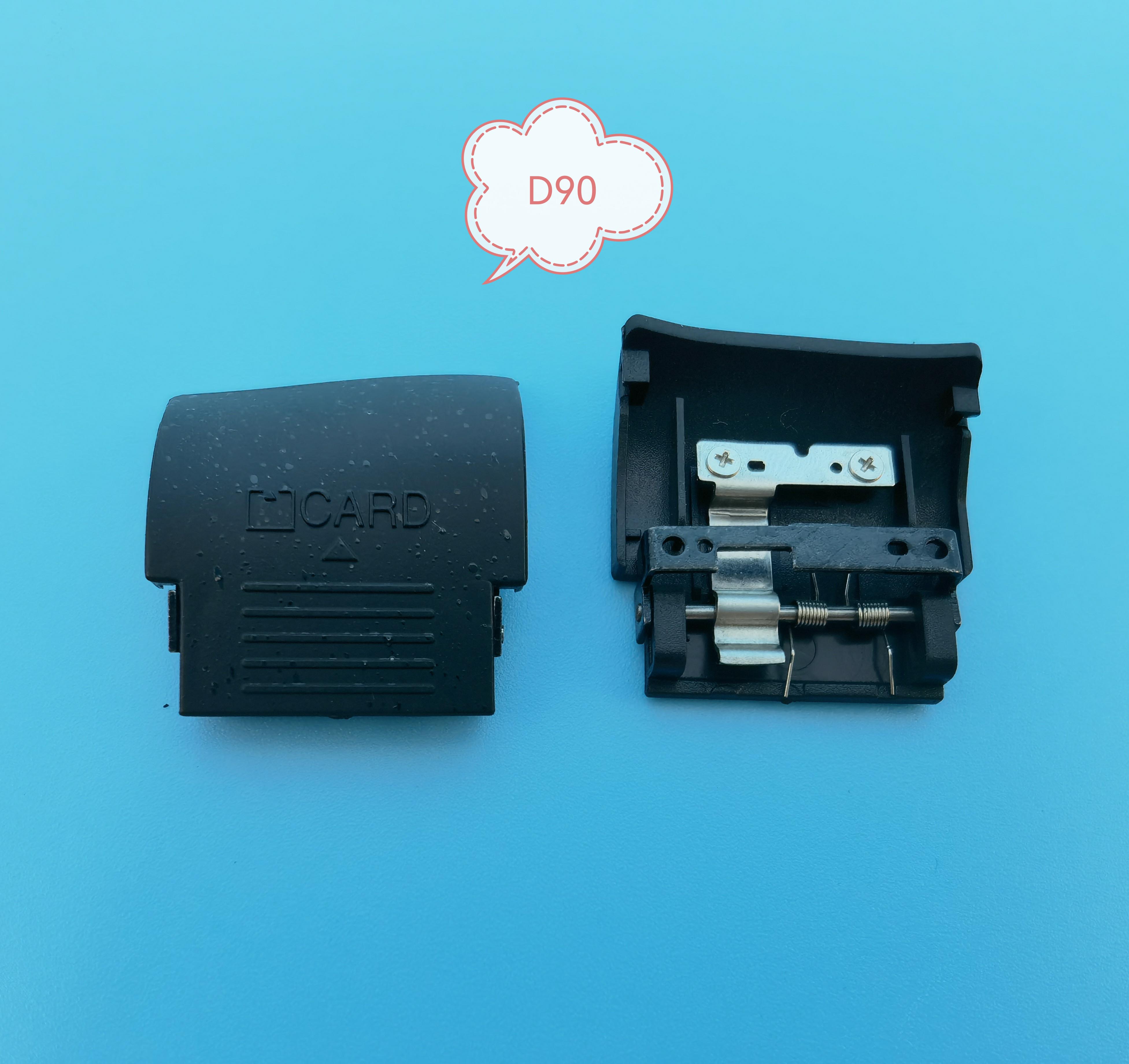 COPY For Nikon D90 SD Memory Card Cover Lid Door Camera Replacement Unit Repair Spare Part: with Metal Parts