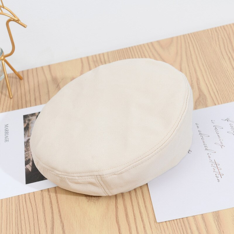 Nieuw Stijlvolle Vrouwen Meisje Achthoekige Baret Hoed Winter Herfst Retro Cap Effen Kleur Hoed DOD886