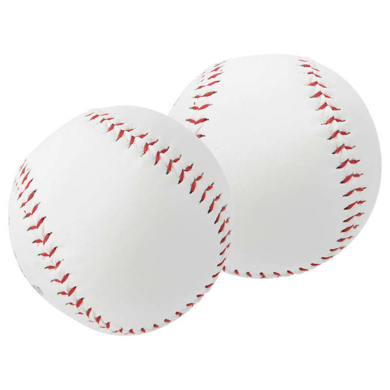2Pcs 12in Baseball Ball Training Softball Hand Sewing Practice Hard Ball Softball Baseball Sports Practicing Accessory