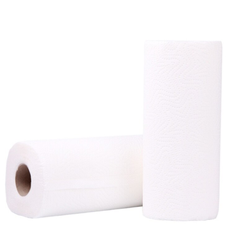 2 rollen / lift  (1 rollen hebben ongeveer 50 knopen) kenmerkende stoffen papieren handdoeken, zachte en sterke keukenpapieren handdoeken, wit