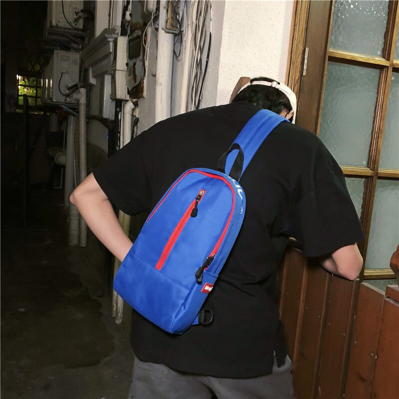 Fanny brysttaske håndtaske koreansk stil unise talje bæltetaske preppy stil hip-hop bum bag rejse daglige enkelt skuldertasker