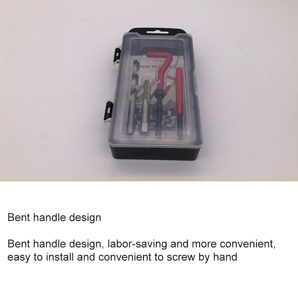 25pcs Thread Repair Tool Set DIY Tool Kit for Restoring Damaged Threads Spanner T Shape Wrench Twist Drill Bit Kit