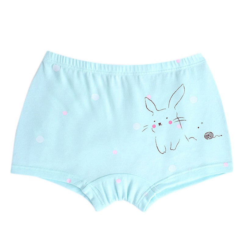 Meninas roupa interior crianças 2 pçs sólido algodão dos desenhos animados impressão calcinha boxer briefs shorts da criança crianças bottoms: blue / XL
