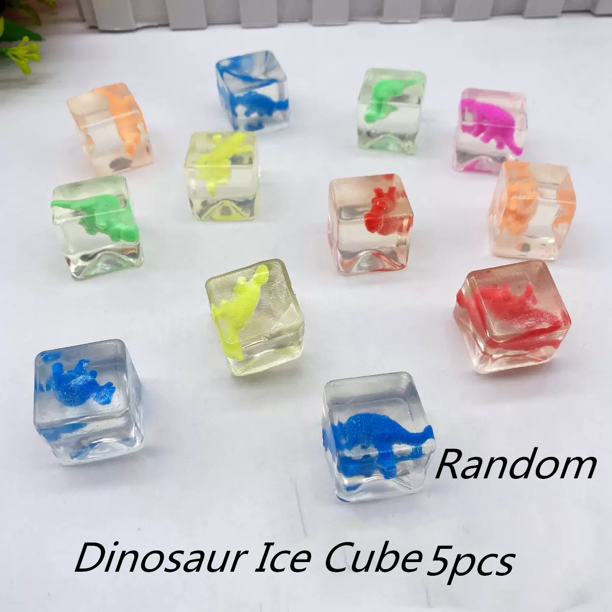 2023 Zappelspielzeug Mini Squishy Toys Mochi Eisblock Stressball Spielzeug Kawaii Transparenter Würfel Katzenpfote Fisch Stressabbau Squeeze Toy: Tiefe Blau