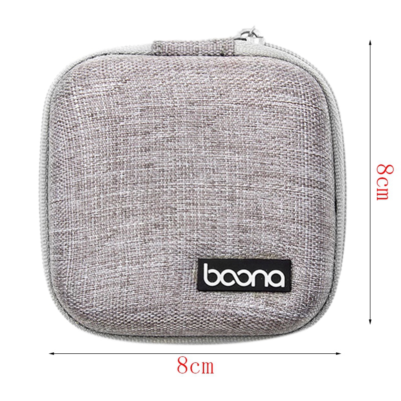 Baona Hard Drive Bags In Ear Earphone Box Headphones Portable Storage Case Bag Headphone Accessories Headset Storage Bag