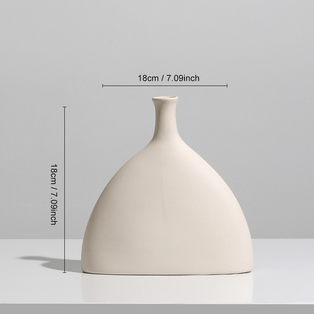 Vase nordique en céramique, décoration de salle, bougeoir, Pot de fleur, décoration de bureau, Art,: E