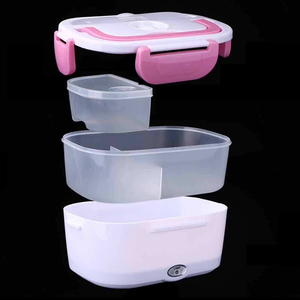 110V Electric Heating Lunch Box PTC Heating Element Safer and Convenient for Home Car Food Heater Rice Container Tool