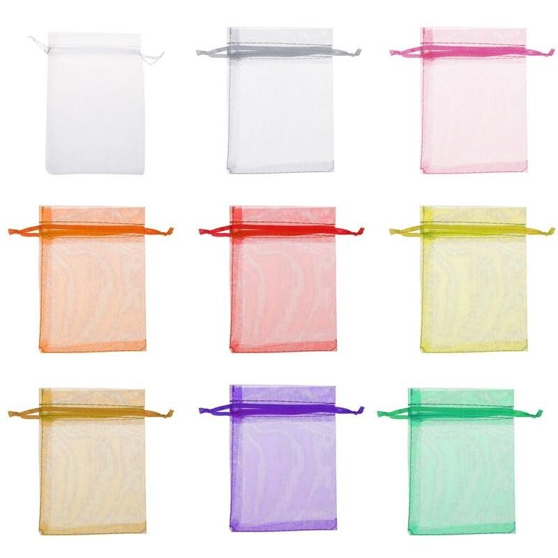 100PCS 7x9CM Candy Taschen Schmuck Verpackung Taschen Hochzeit Party Dekoration Drawable Taschen Tasche beutel
