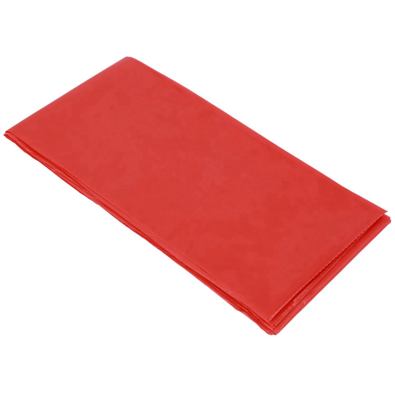 ! Manteles desechables PEVA de 2 uds., mantel de mesa, cubierta de tela, vajilla para fiestas y eventos, blanco y rojo grande