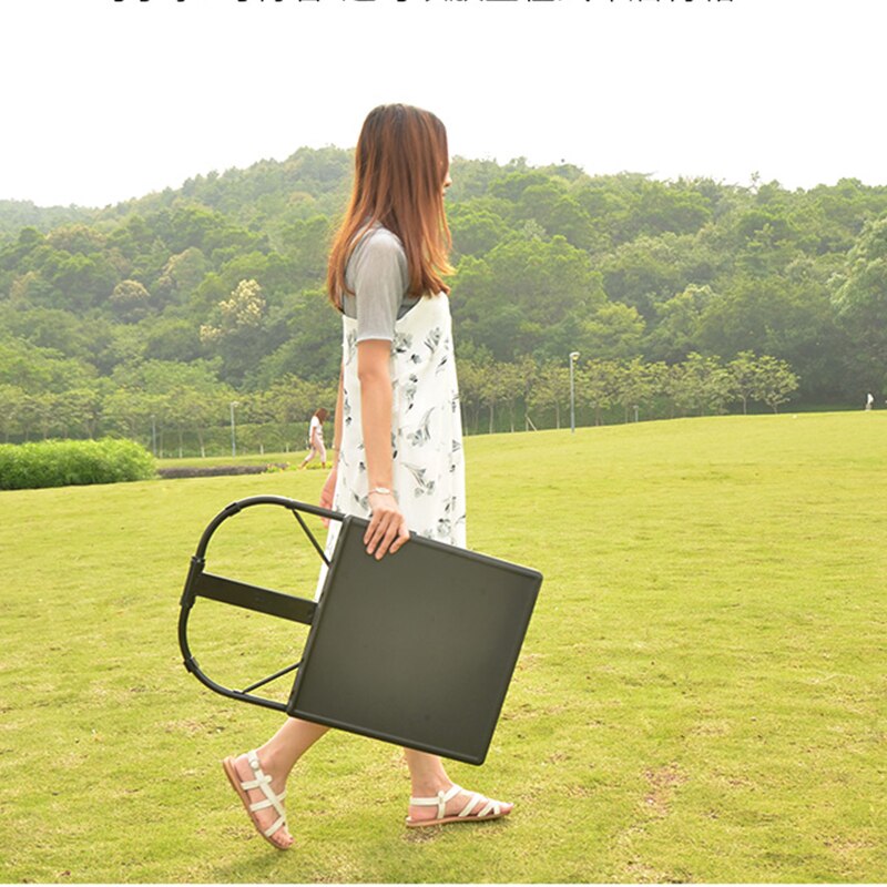 JOYLOVE Foldable Computer Table Adjustable Portable Folding Lift Laptop Desk Rotate Laptop Bed Table 43*43CM