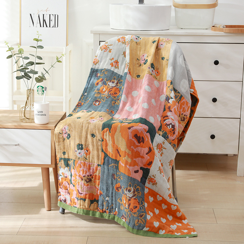 Cusack 23 style kwiatowe w stylu boho Cartoon miękka przędza bawełniana ręcznik kąpielowy dla dzieci dorosłych mężczyzn kobiet 80x160 cm dobrej jakości: 16