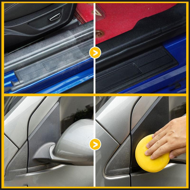Agente de restauración de plástico para el cuidado de la pintura del coche, líquido hidrofóbico para Interior, limpiador de cera, 10ml