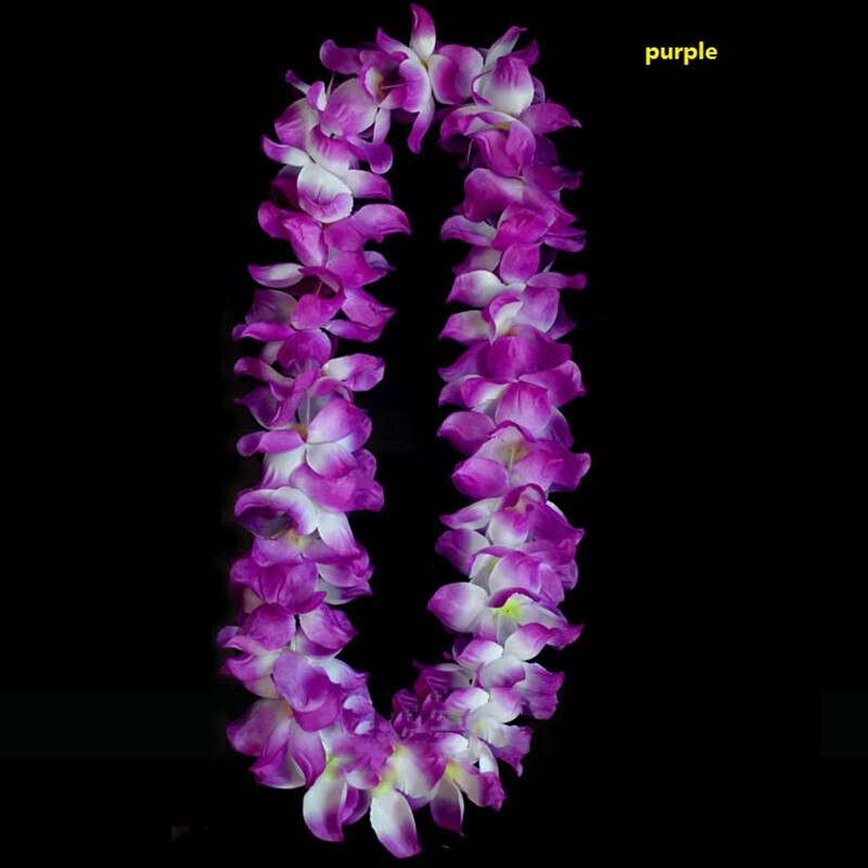 DE BODA carnaval LED Hawaiano LEI HULA luz flor collar guirnalda de de disfraces mucho: Púrpura