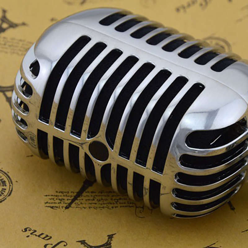 Wired Vintage Classic Microphone Good Dynamic Moving Coil Mike Deluxe Metal Vocal Old Style Ktv Mic Mike