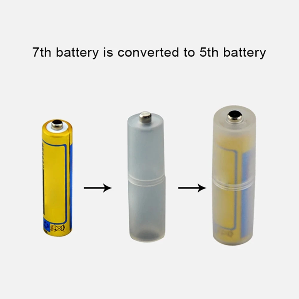Adaptateur de batterie sèche en plastique AAA à AA, haute ténacité, convertisseur Li-ion, support de batterie Portable, boîtier de commutation, boîte de rangement de batterie