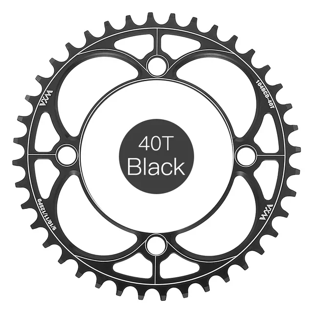 VXM-104BCD Mountainbike Crank Kettingblad Ronde 30 T-52 T Smalle Brede Ketting Wiel Ster Ring MTB licht 104 BCD Fiets Accessoire: Bruin