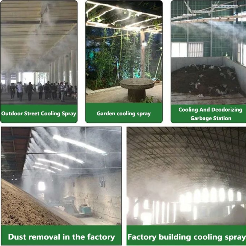 Portable Indoor Garden Water Spray Kit Outdoor Garden Misting System Fog Garden Irrigation For Greenhouse Humidification