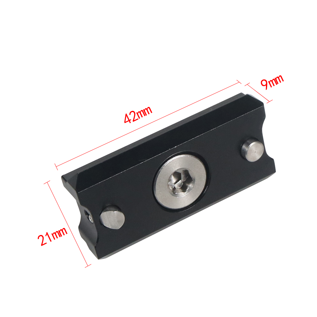 Quick Release Safety NATO Rail Mini 1/4" 3/8" Mount Clamp Slider Adapter for DSLR Cameras Cage Rig Top Handle Anti-Off Extension: Type D