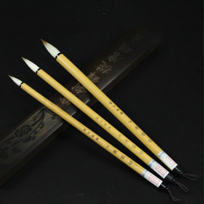 Chinese Traditional Calligraphy Brush Pen Set Regular Script Calligraphy Painting Brushes the Scholar's Four Jewels