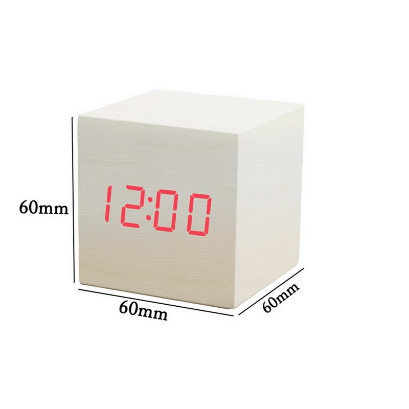 Electronic Table Clocks Large LED Digital Alarm Clock Temperature Display For Home Office Travel Desk Decoration Clock: Steal 5-c