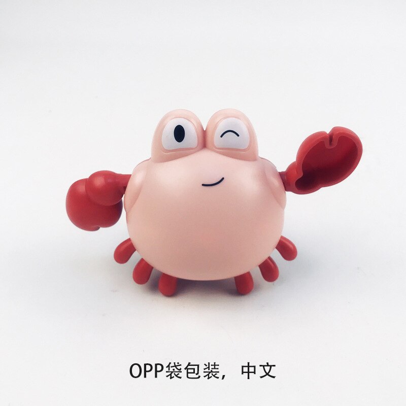 Baby Bath Toys Animal Cute Cartoon Tortoise Crab Classic Baby Water Toy Infant Swim Chain Clockwork Toy For Kid Newest: M