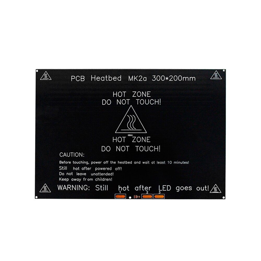 12V Upgraded MK3 heatbed 214x214/220x220/300x200x3mm Aluminium verwarmd Bed broeinest voor 3d printer delen impressora 3d pe als: 300x200x3mm