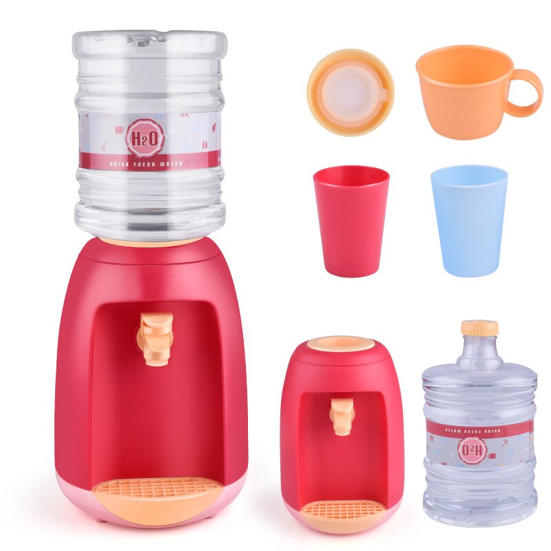 Per Bambini di alta Qualità Nuovo Puzzle di Casa del Gioco di Simulazione Cucina Giocattolo Ragazze di Simulazione Cucina Set Da Tavola Per Bambini Giocattoli: Pink water dispenser