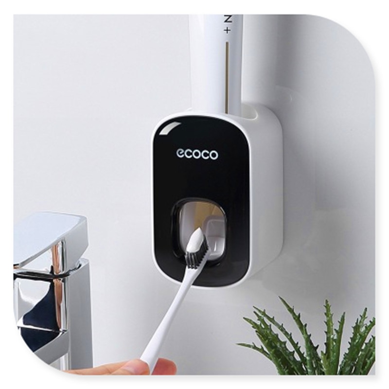 bathroom accessories set automatic toothpaste dispenser toothpaste extruder wall mount bracket toothbrush extruder brac