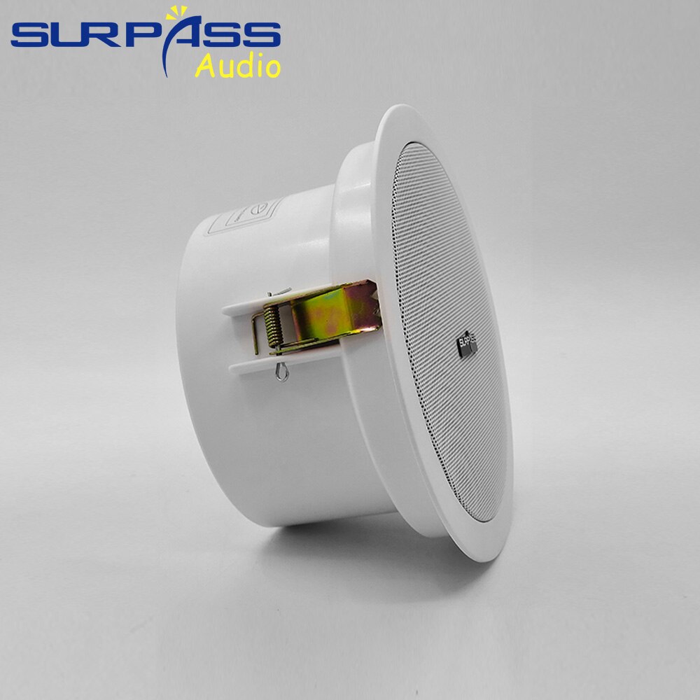 PA System Ceiling Speaker Public Broadcast Background Music 6.5&quot; Home Audio HiFi Stereo Sound Coaxial Loudspeakers Supermarket