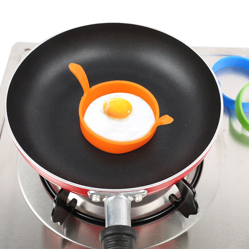 1Stck Spiegelei Omelett Frühstück Formen Lebensmittel Klasse Silikon Ei Ring Pfannkuchen Backen Werkzeuge DIY Ei Braten Küche Formen Gerät