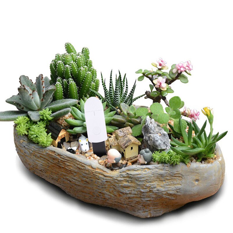 Smart Home With Light Indicator Detect Garden Portable Accurate Plant Humidity Meter Soil Moisture Tester Flower Monitor Dry Wet