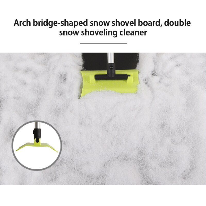 Retractable Winter Car Snow Shovel Snow Cleaning Glass Deicing And Frosting 180 Degree Rotating Aluminum Alloy Shovel