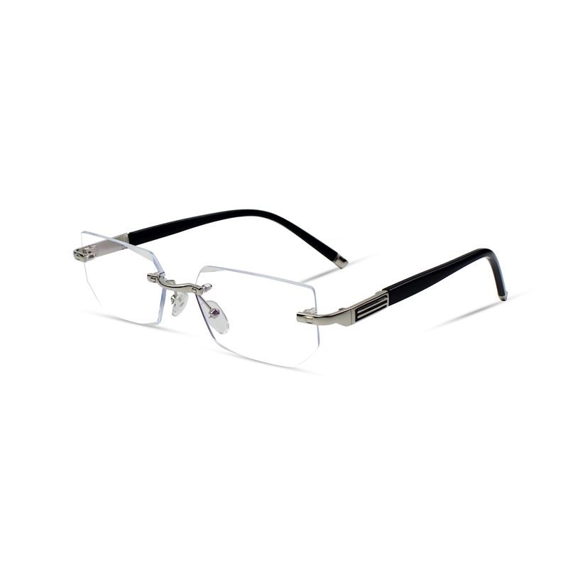 Vanlook herrglasögon utan bågar, antireflexbehandlade glasögon med dioptrier för bättre syn  +1 1.5 2 2.5 3 3.5 4