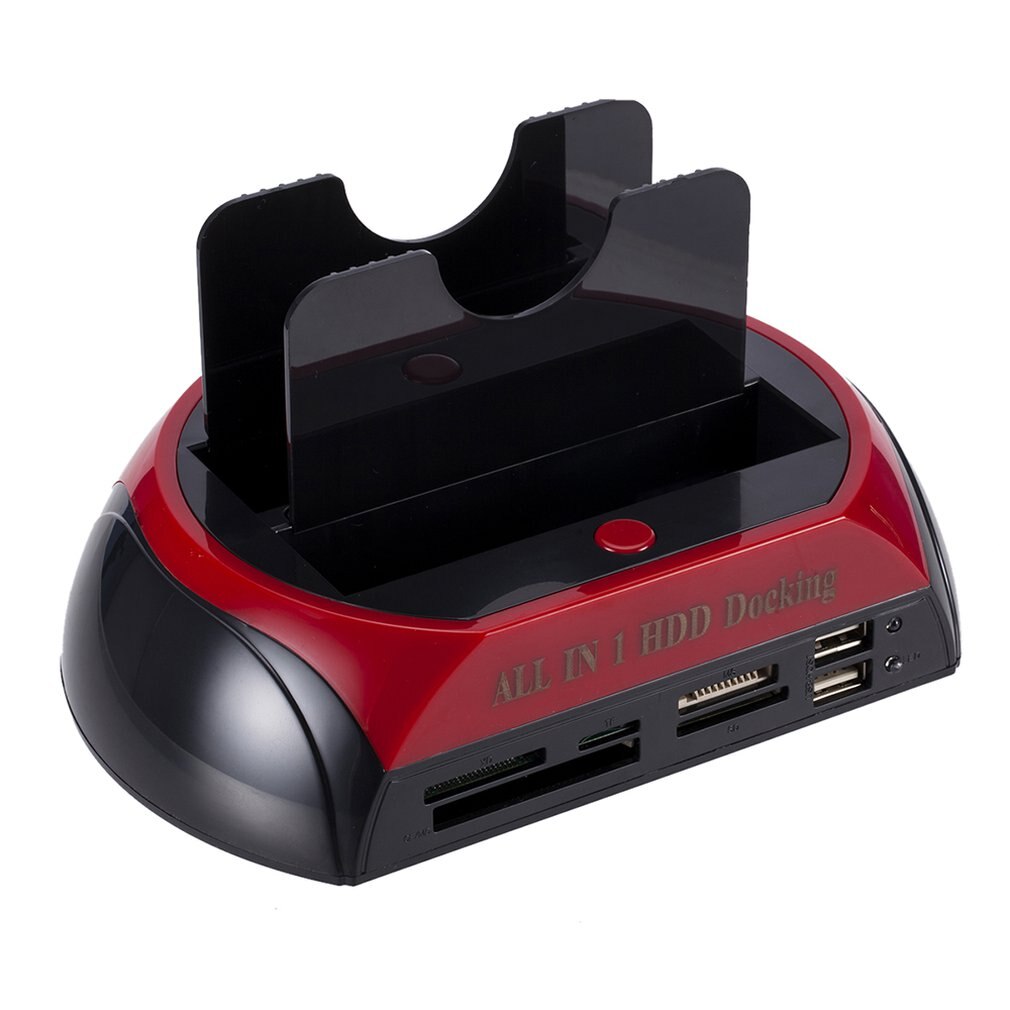 ONLENY Docking Station SATA IDE Dual USB 2.0 HDD Cloner Card Reader