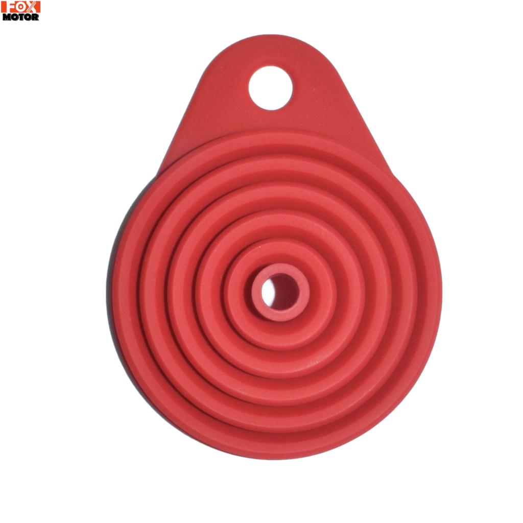 Universal Collapsible Silicone Funnel Gasoline Oil Fuel Petrol Diesel Water Liquid Supply Fill For Moto Car Boat RV Van Home DIY