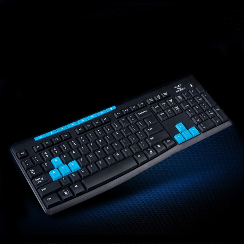 2.4G Wireless Gaming Keyboard + Mouse Set Combo for Desktops Laptops PC QJY99