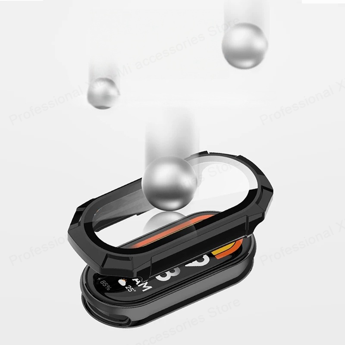 2in1 Screen Protector Case For Xiaomi Mi Band 10 9 8 7 5 4 3 PC Full Cover Tempered Glass Bumper For Miband 7 8 9 10 Accessories