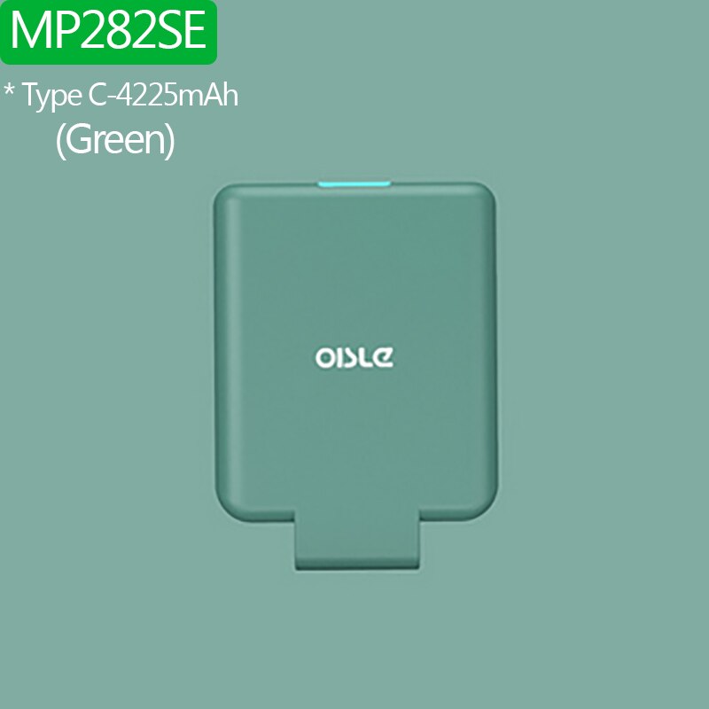 Mp280se novo 4th casos carregador de bateria externa de backup portátil power bank para iphone x xs max 11 pro/samsung/huawei/xiaomi oisle: Type C-Green 4500mAh