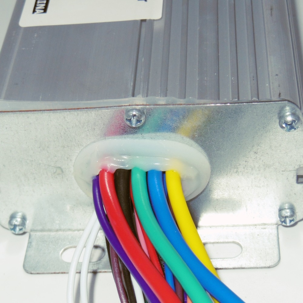 24V 500W Brushless DC Motor Controller 12 mosfets works with both sensored and sensorless brushless motor