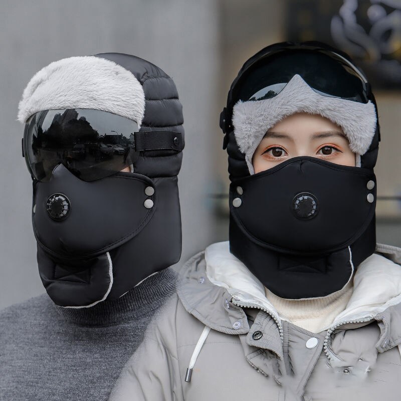 Warm Hood Cap Winter Hat Mannen Vrouwen Mode Bril Cover Waterdicht